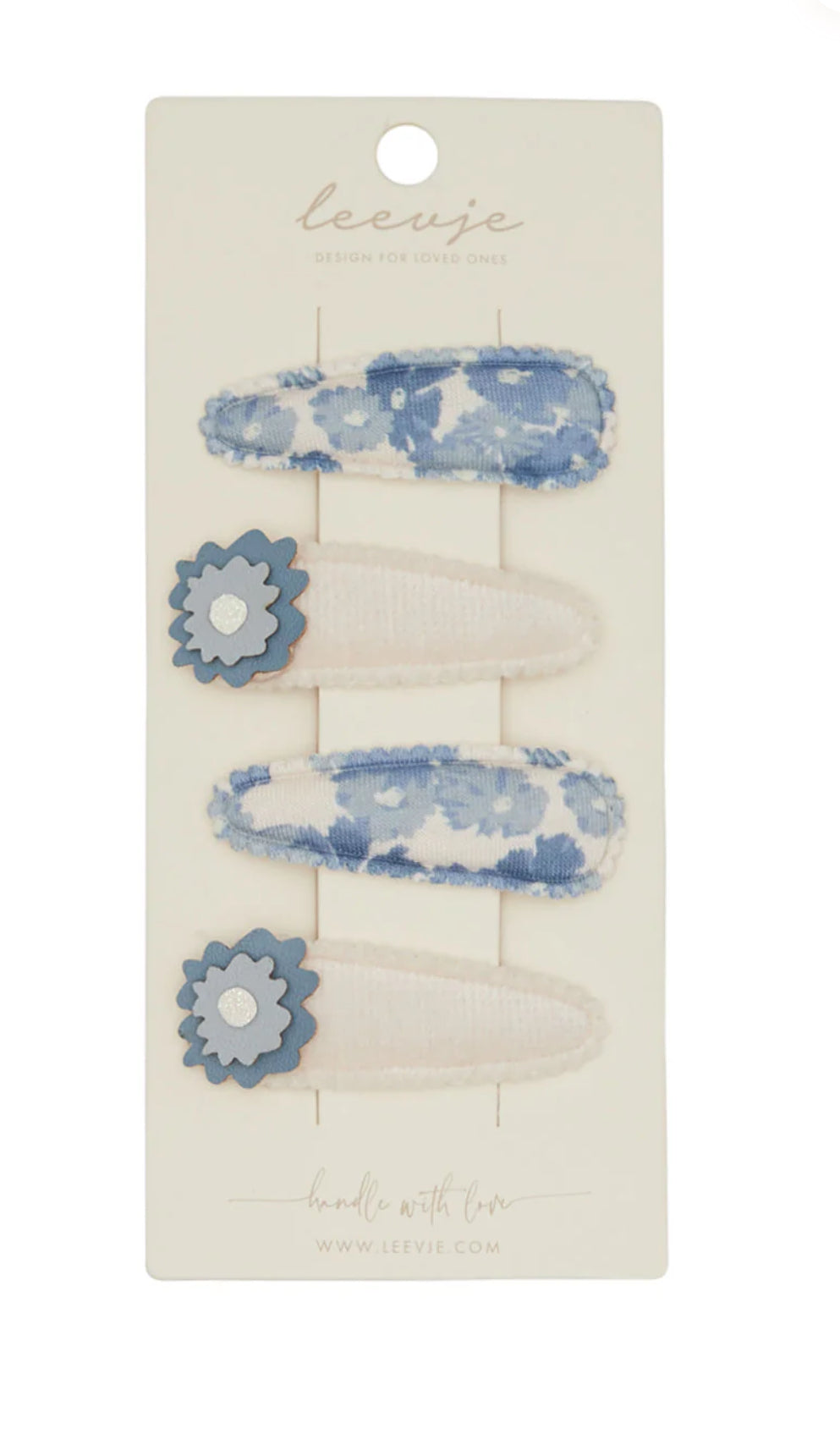 Haarspangen 'blue flower clips'