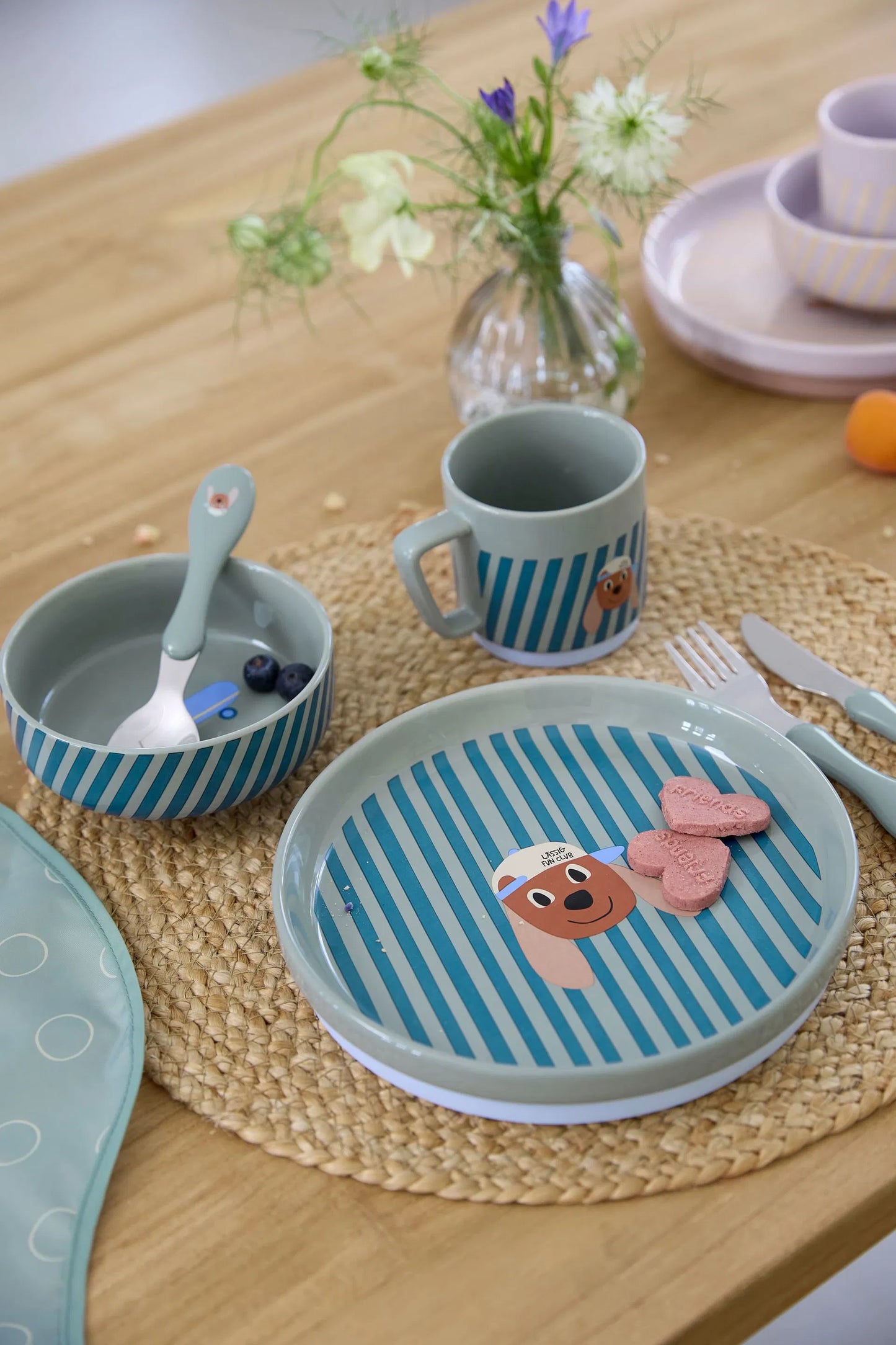 KINDERGESCHIRR SET PORZELLAN - TINY TEAM, HUND