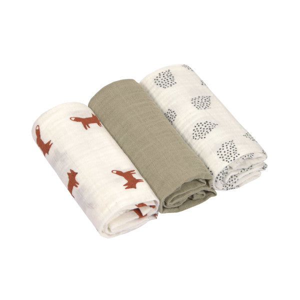 Swaddle & Burp Blanket M