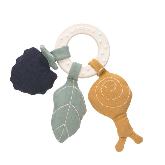 Teether "Ring" Natural Rubber Snail