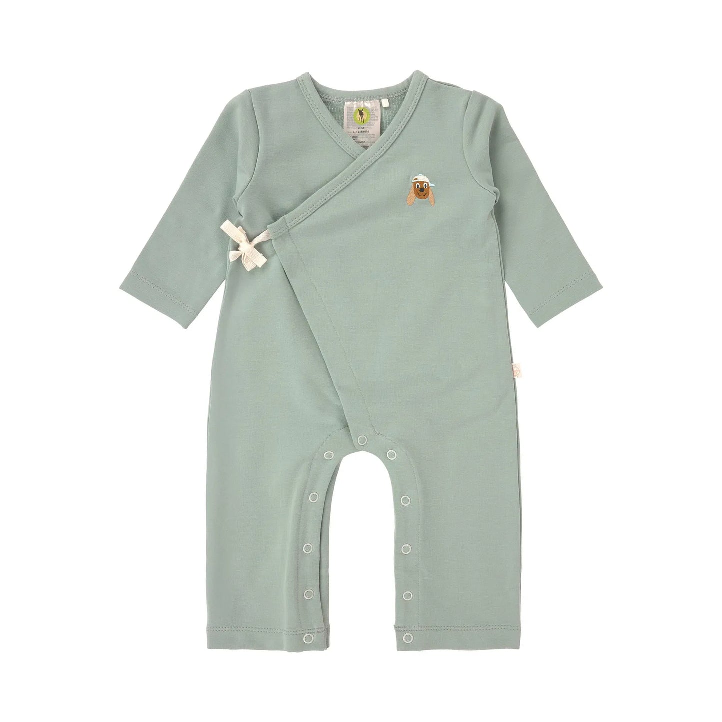 Strampler, Baby Overall - Bio Baumwolle, Granit Grün