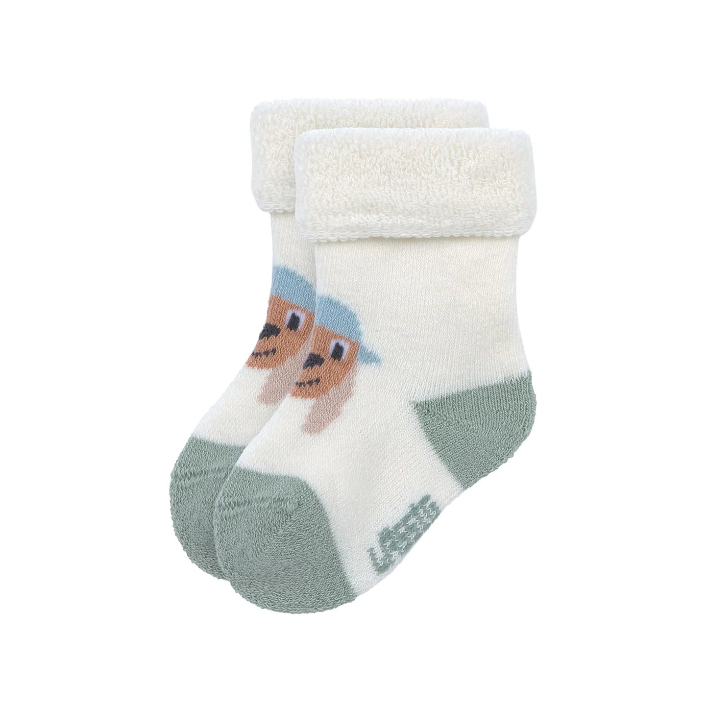 Baby Socken Frottee 3er Set - Bio Baumwolle, Hund