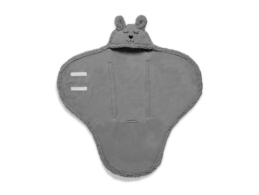 Einschlagdecke für Babyschale Bunny Storm Grey