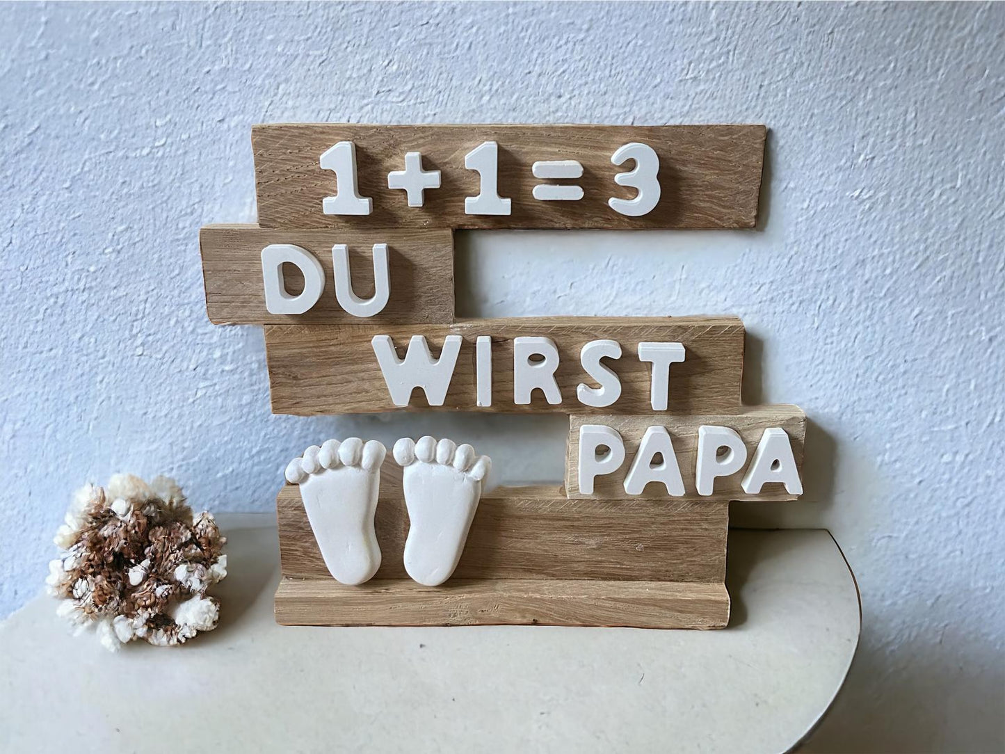 Schriftzug "Du wirst Papa"