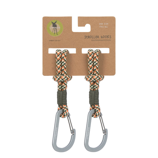 Stroller Hooks Cord 2 pcs olive/red/vanilla