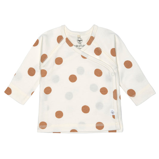 Kimono Shirt Big Dots milky