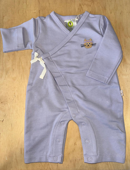 Strampler, Baby Overall - Bio Baumwolle, Pastell Lila