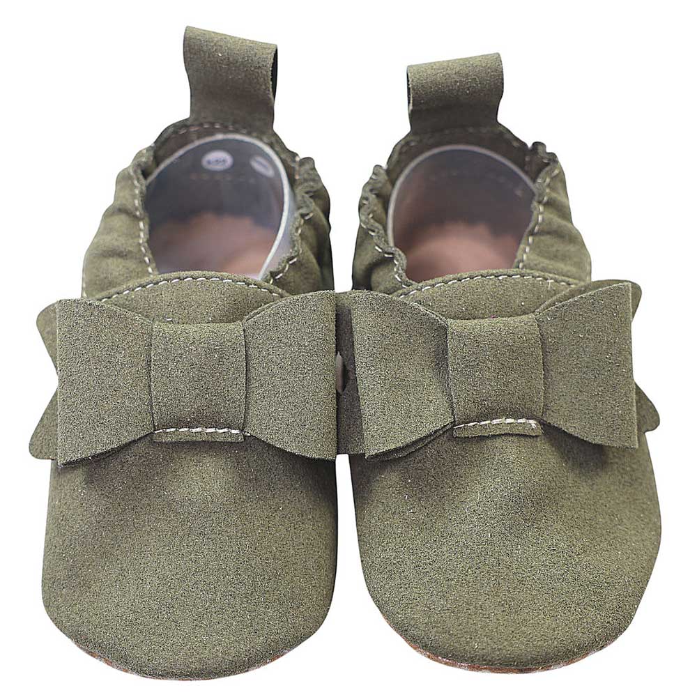 Hobea Kinderschuhe RecyStep Schleife oliv